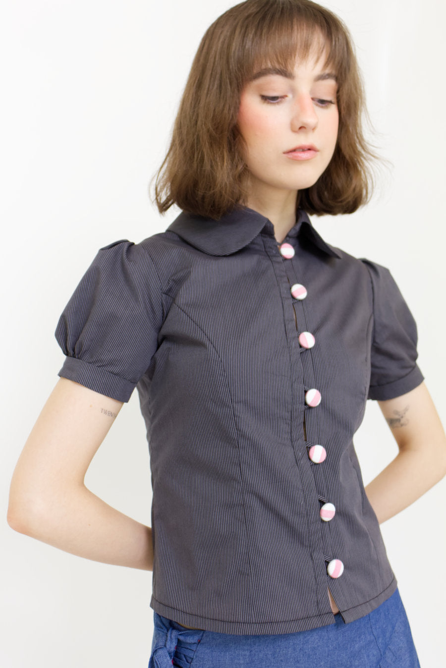 Charlotte Pinstripe Blouse