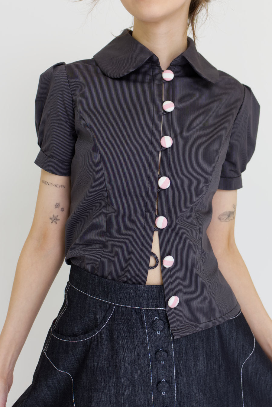Charlotte Pinstripe Blouse
