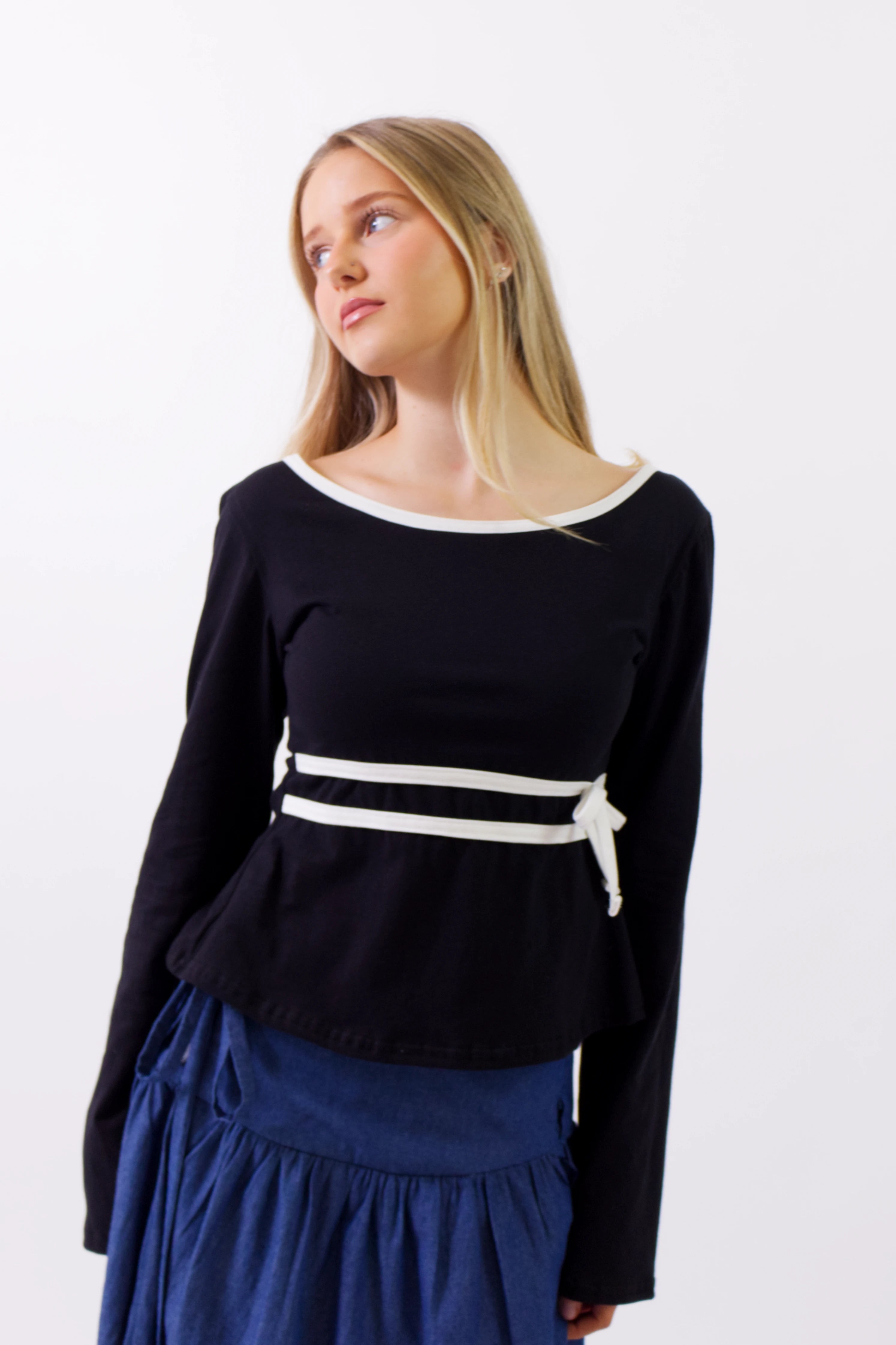 Audrey - Cotton Long Sleeve Top