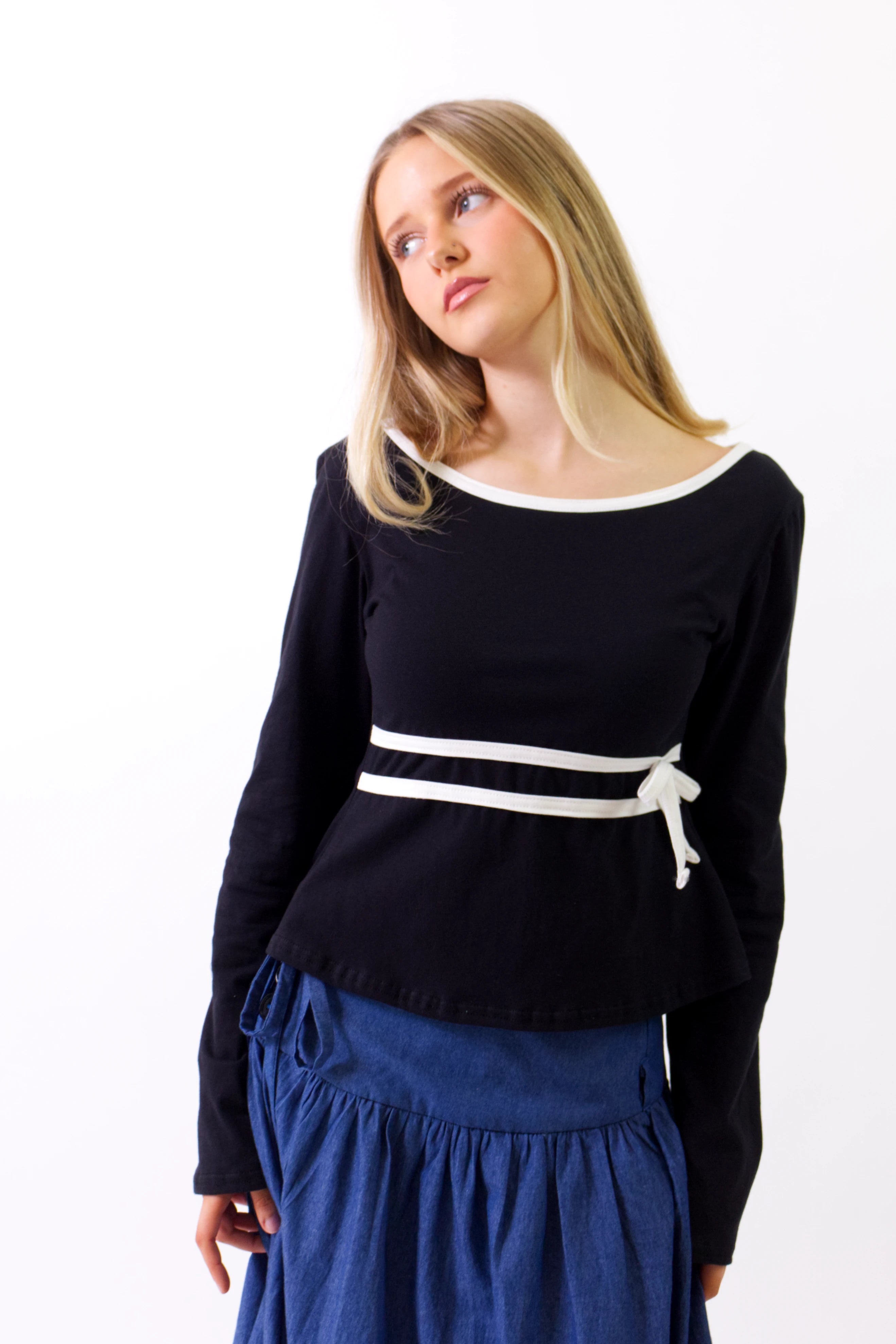Audrey - Cotton Long Sleeve Top