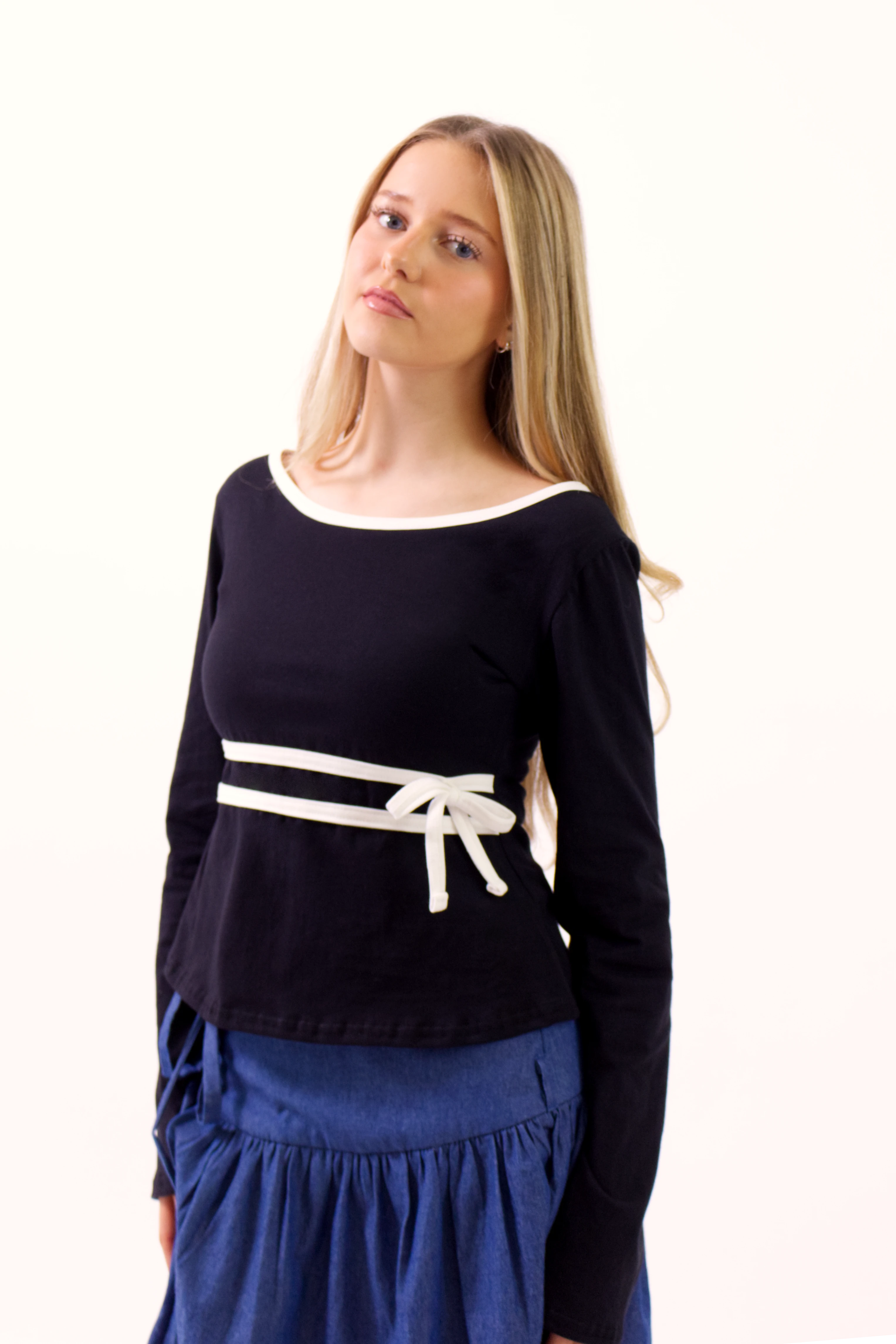 Audrey - Cotton Long Sleeve Top