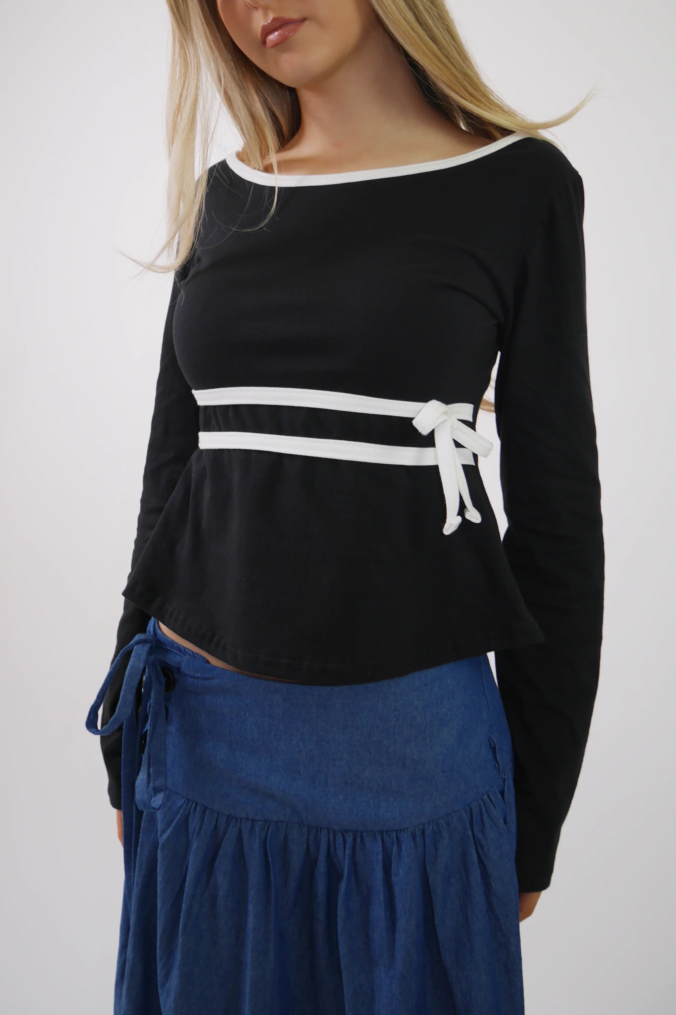 Audrey - Cotton Long Sleeve Top