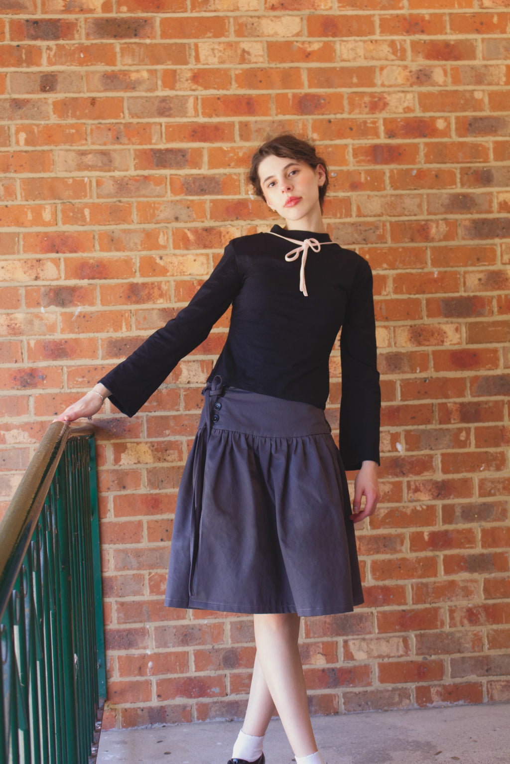Bow Long Sleeve Top