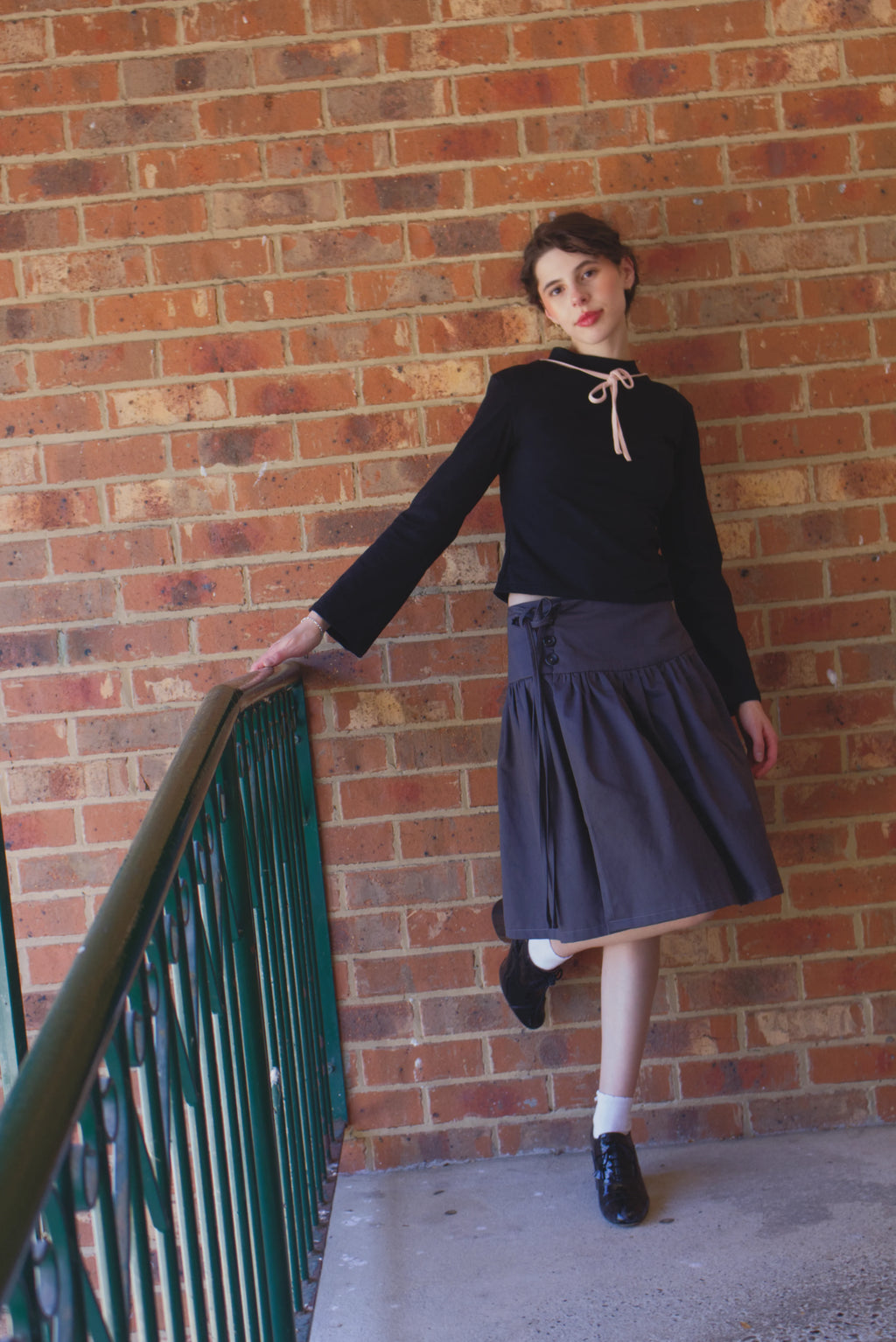 Bow Long Sleeve Top