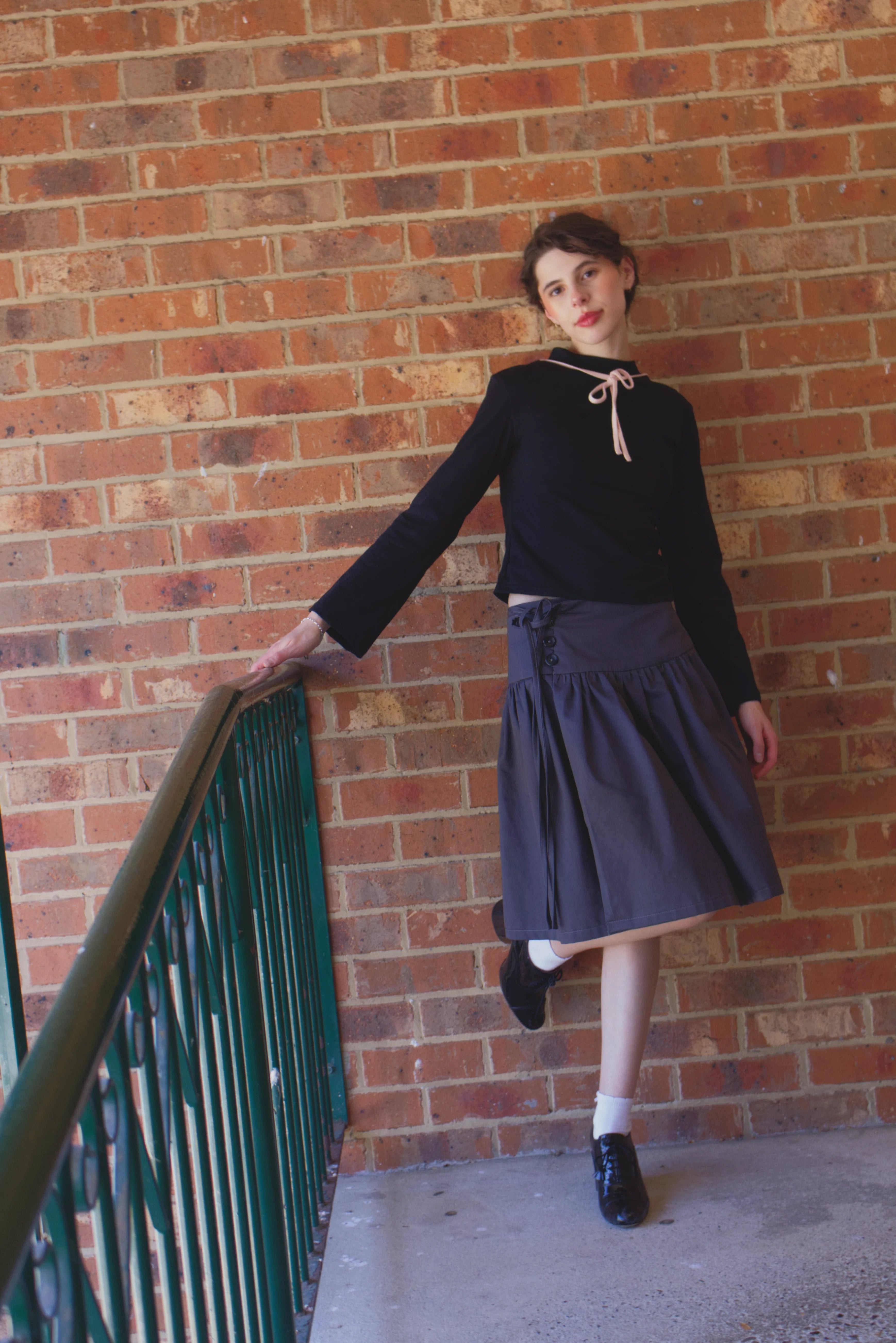 Bow Long Sleeve Top