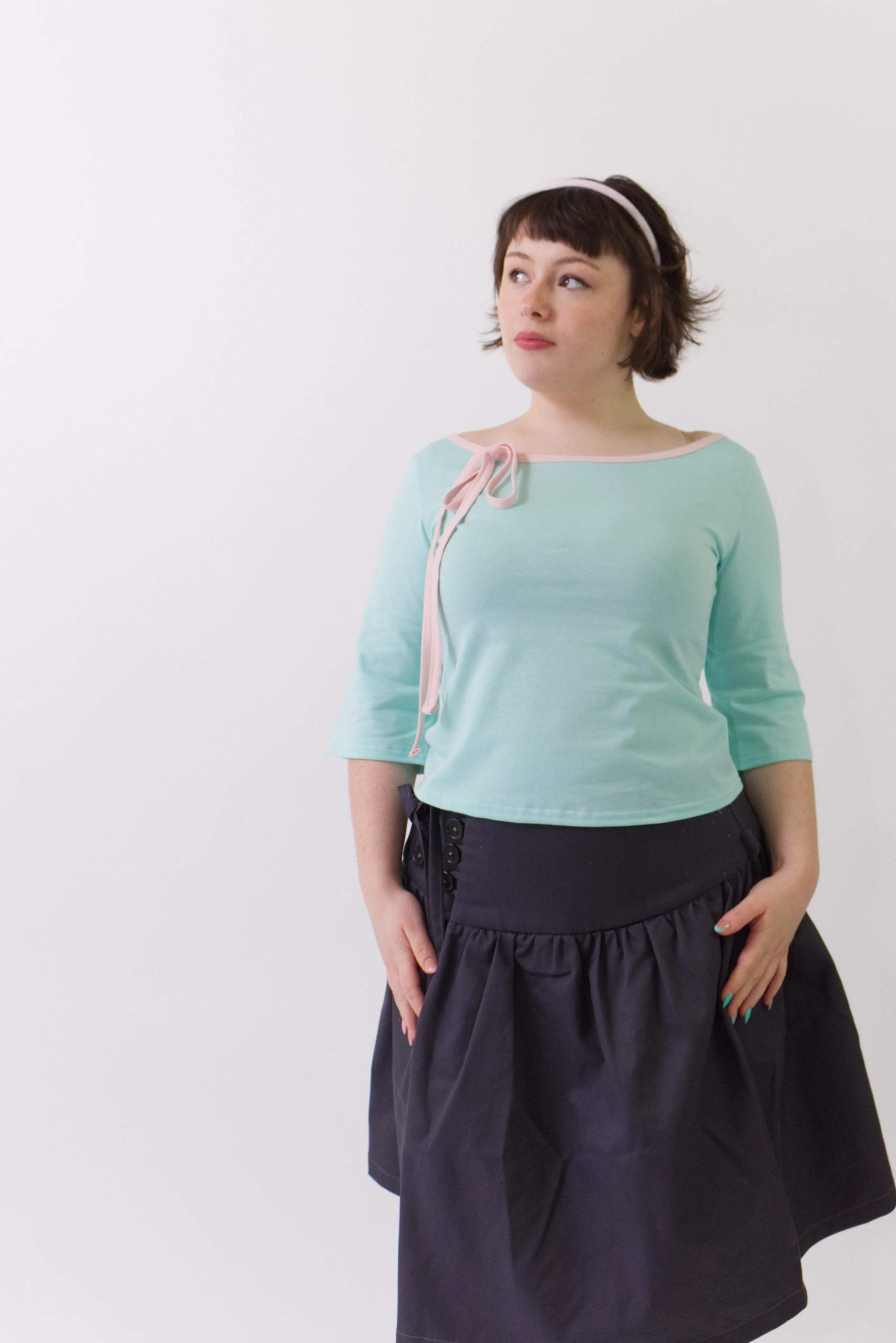 Cake - Cotton Boat Neck Top