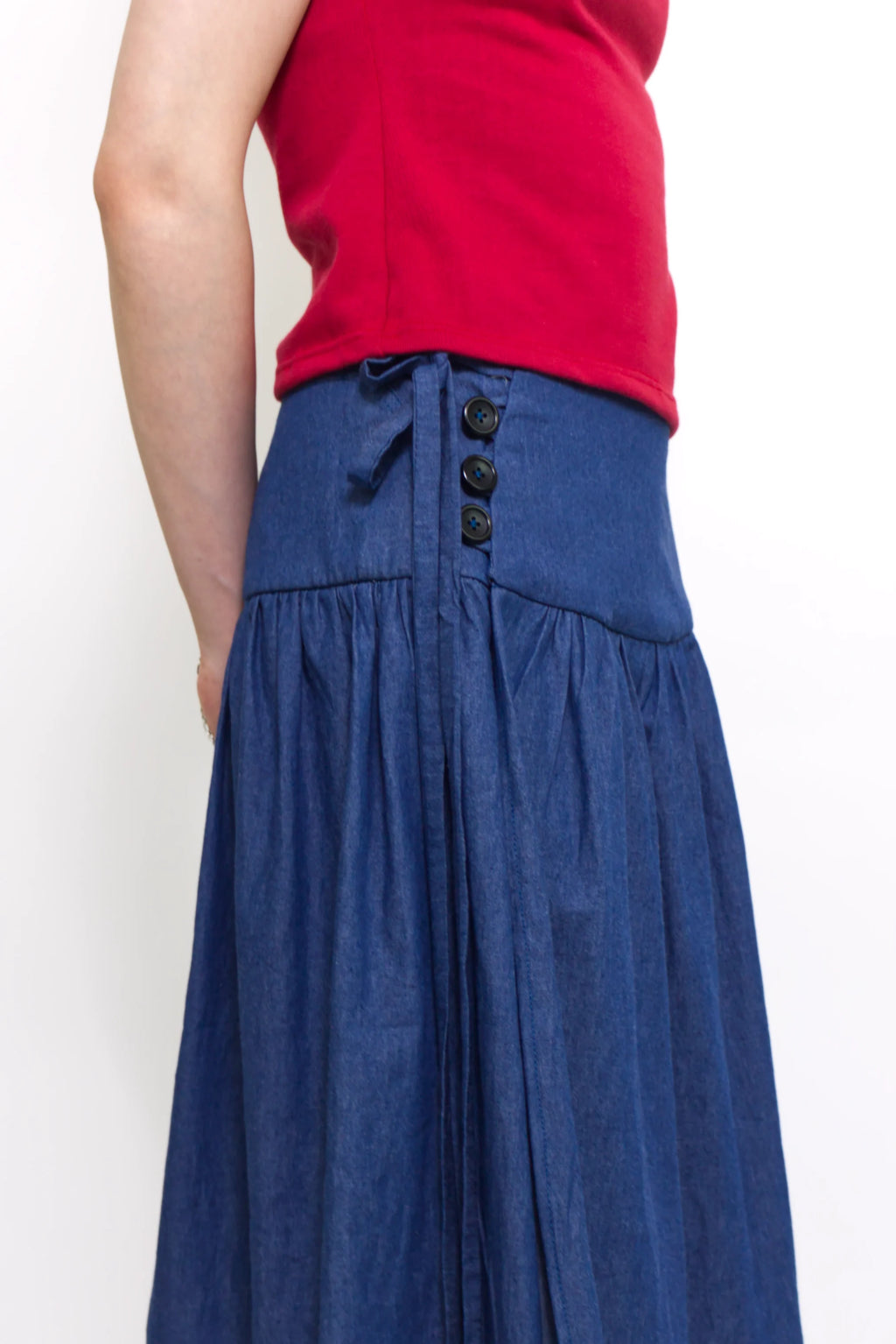 Summer Cotton Wrap Skirt