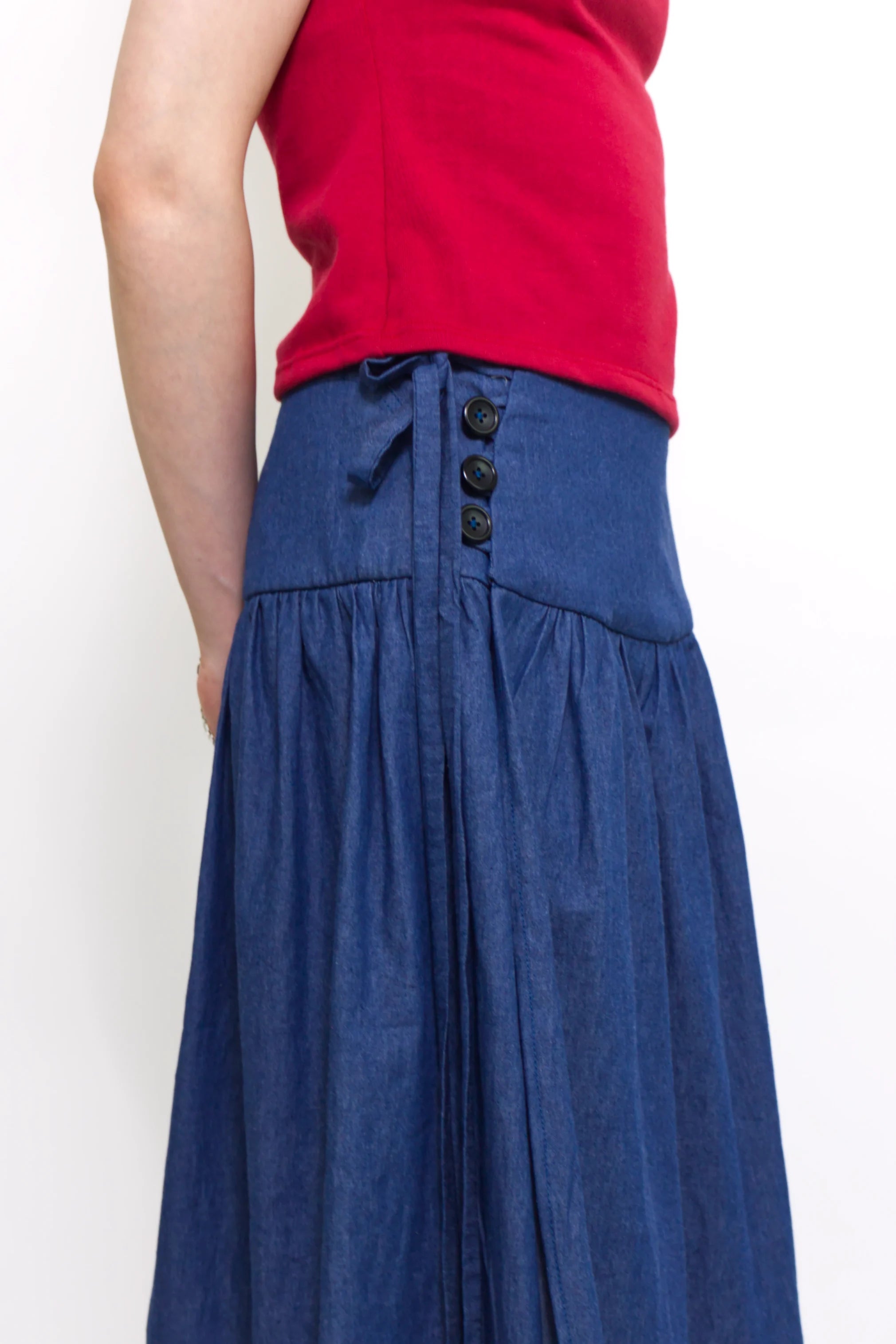 Summer Cotton Wrap Skirt