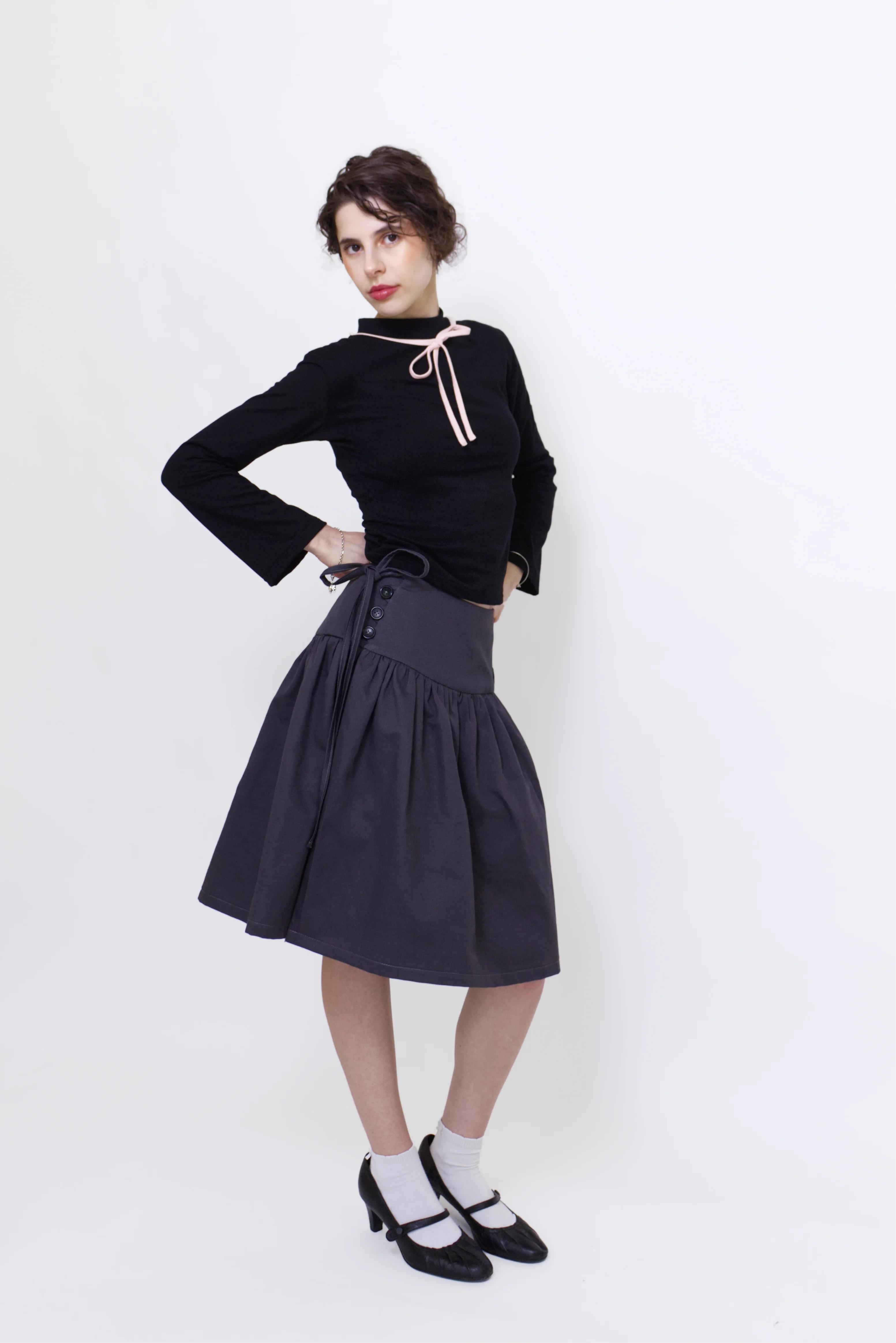Gracie Cotton Wrap Skirt