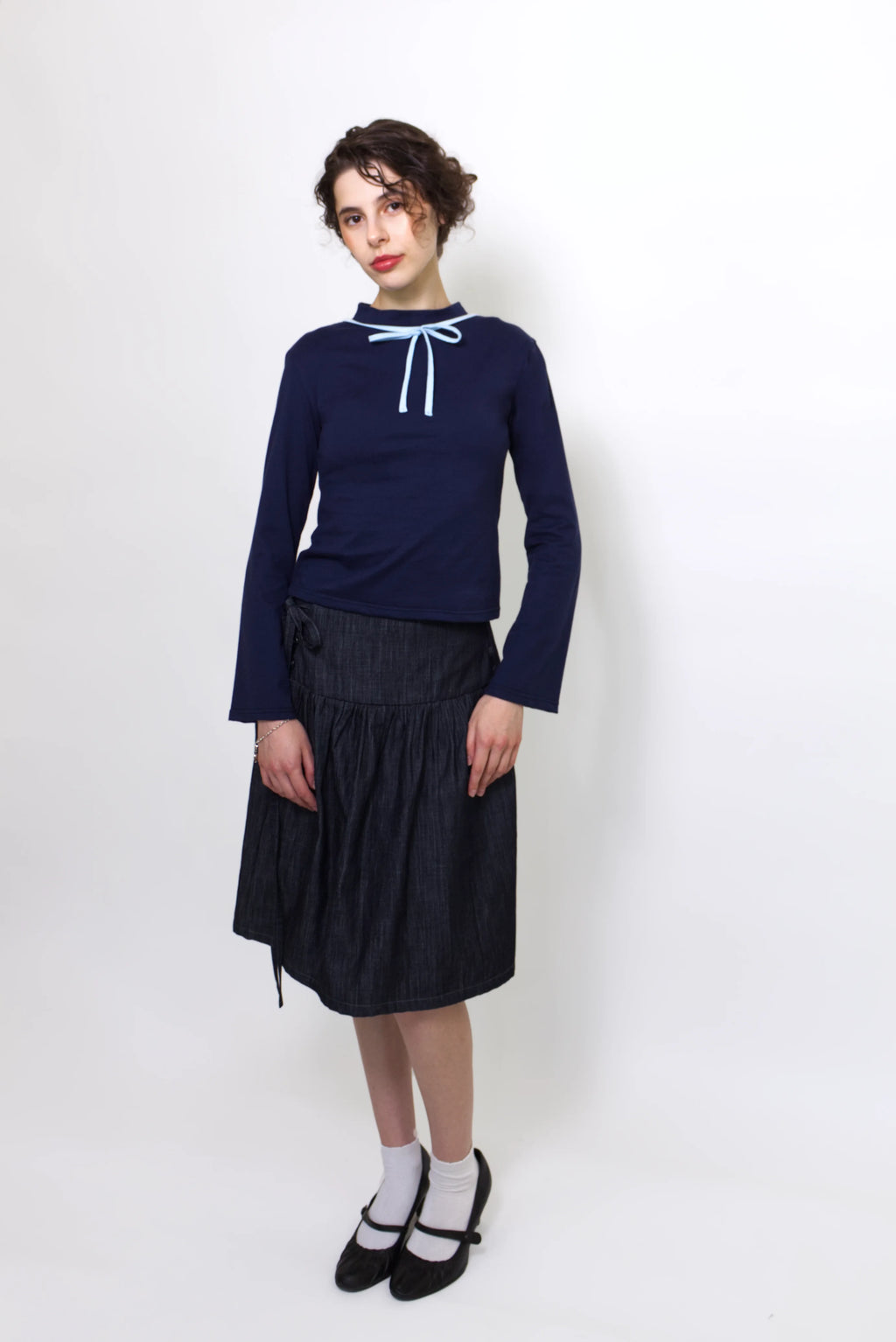 Bow Long Sleeve Top