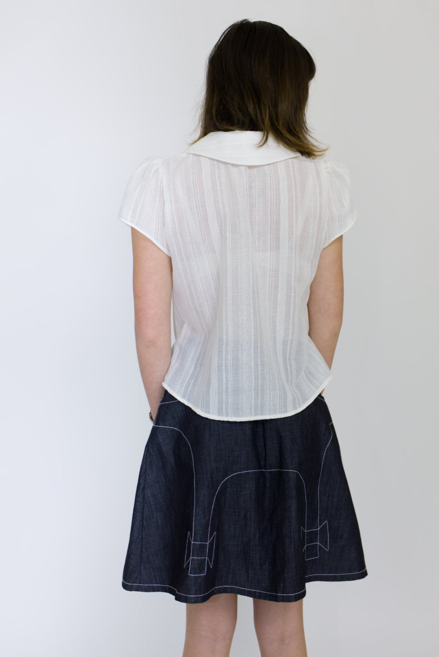 Odette Ivory Cotton Blouse