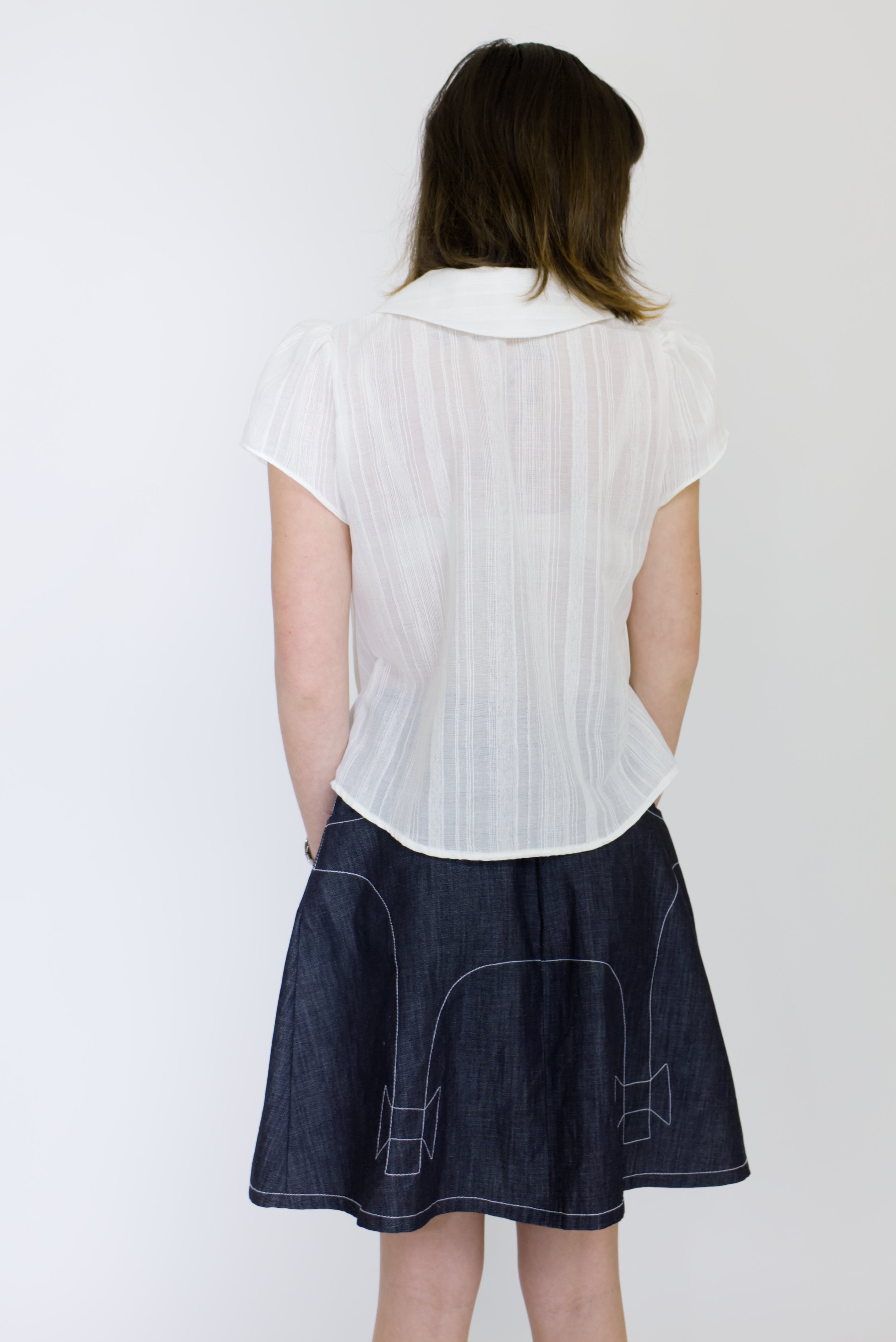 Odette Ivory Cotton Blouse