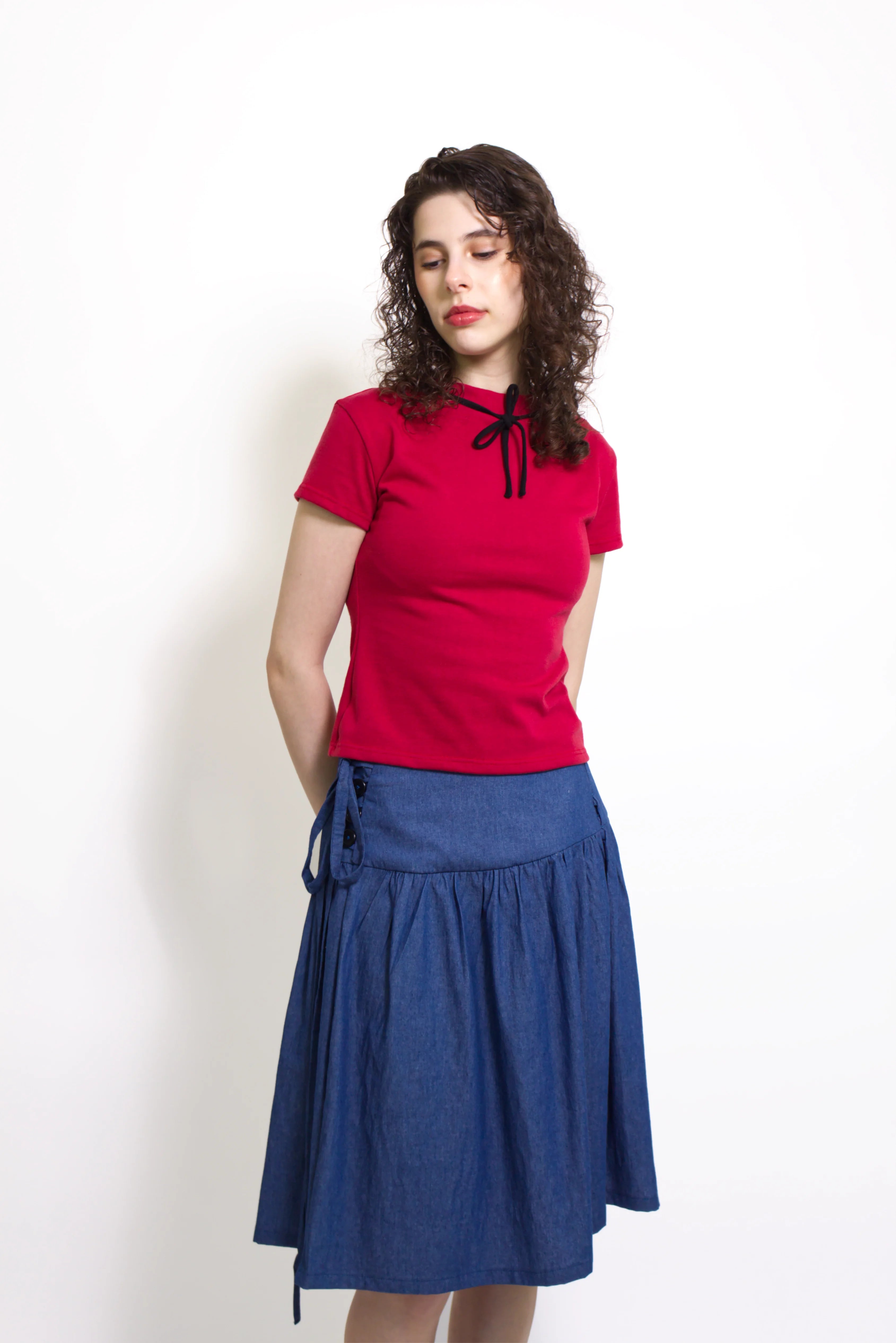 Summer Cotton Wrap Skirt