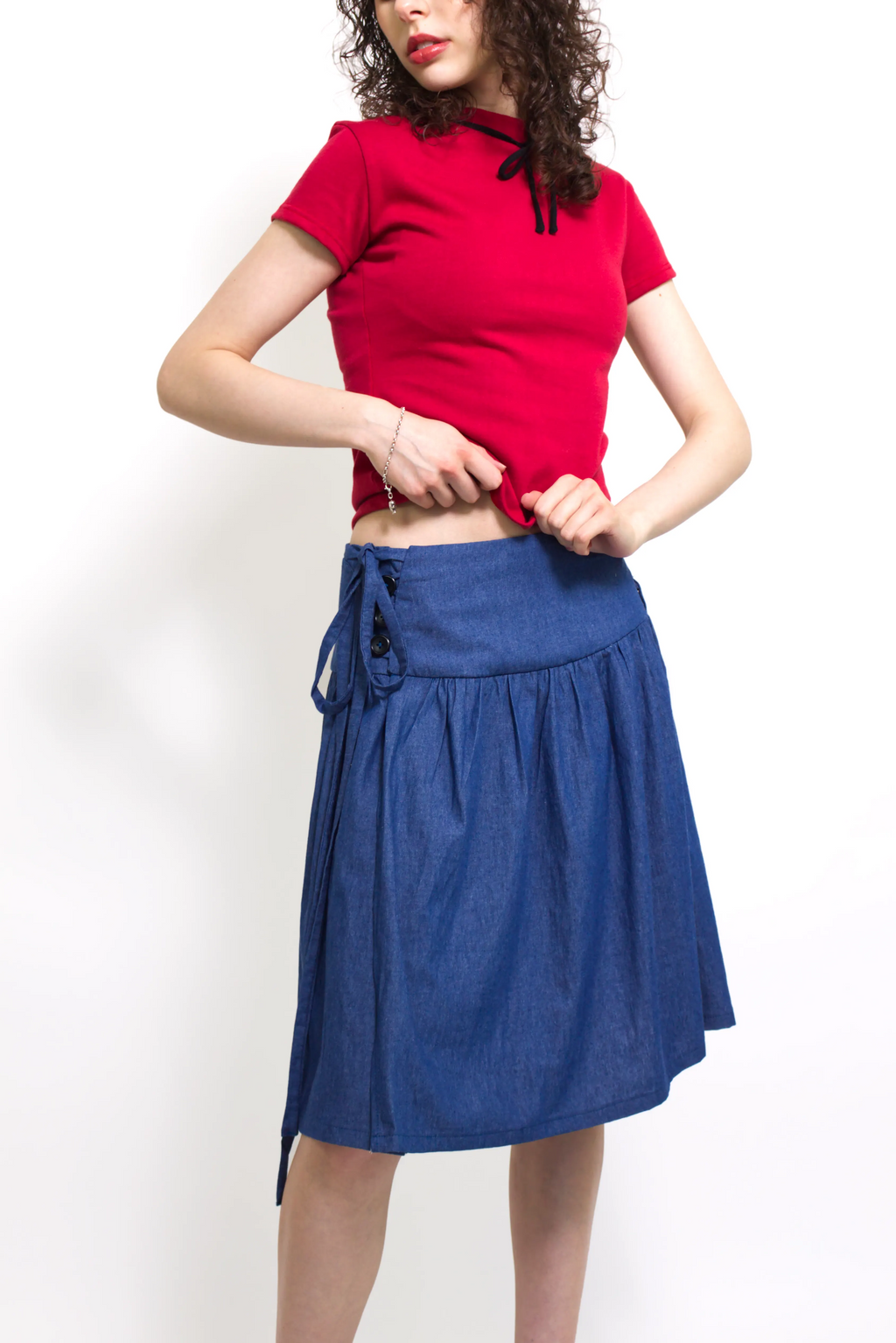 Summer Cotton Wrap Skirt