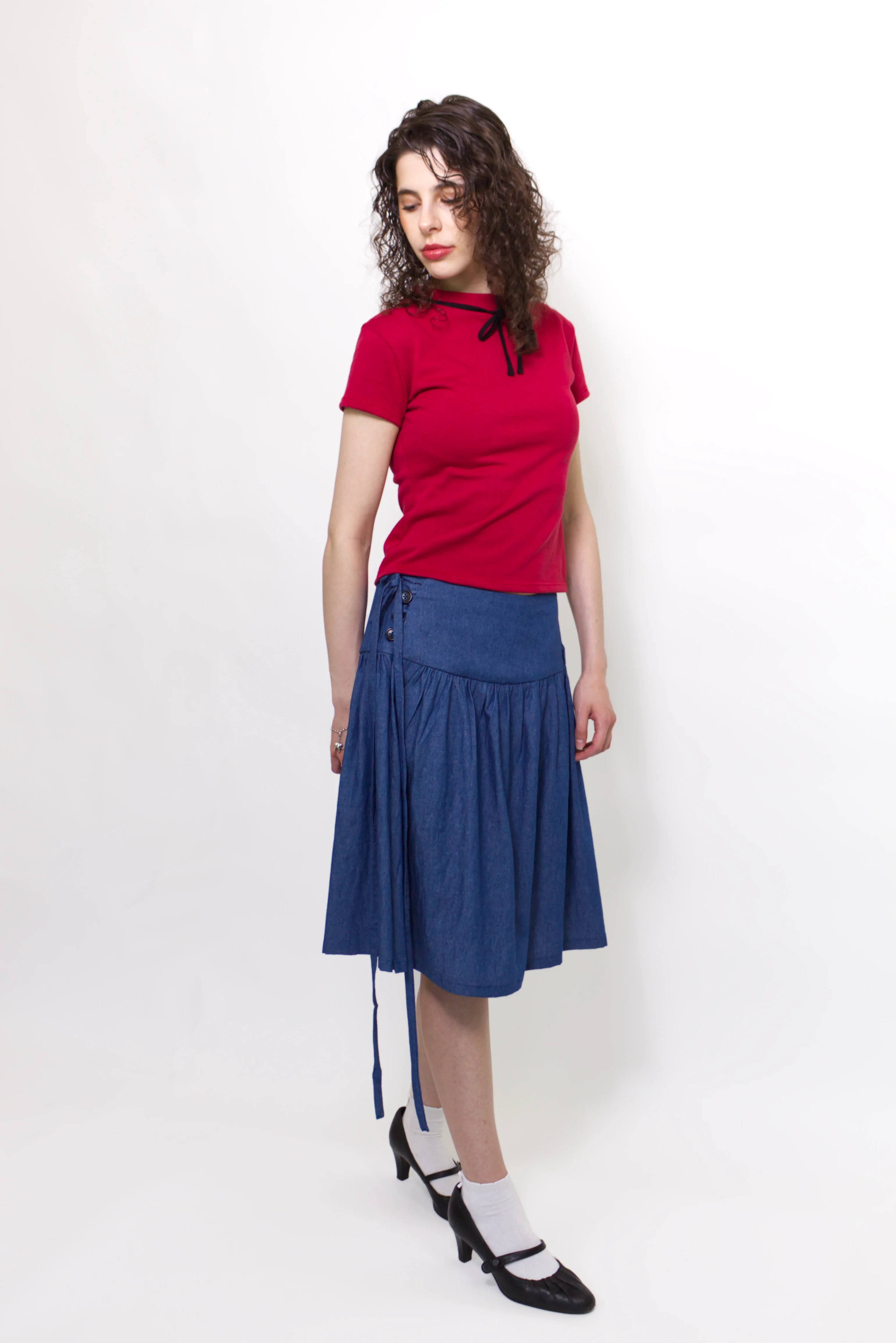 Summer Cotton Wrap Skirt