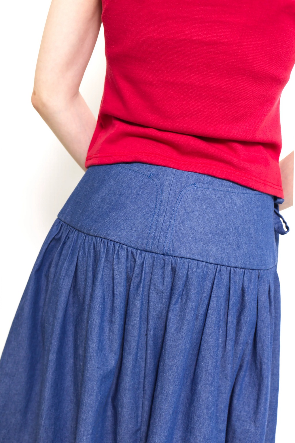 Summer Cotton Wrap Skirt