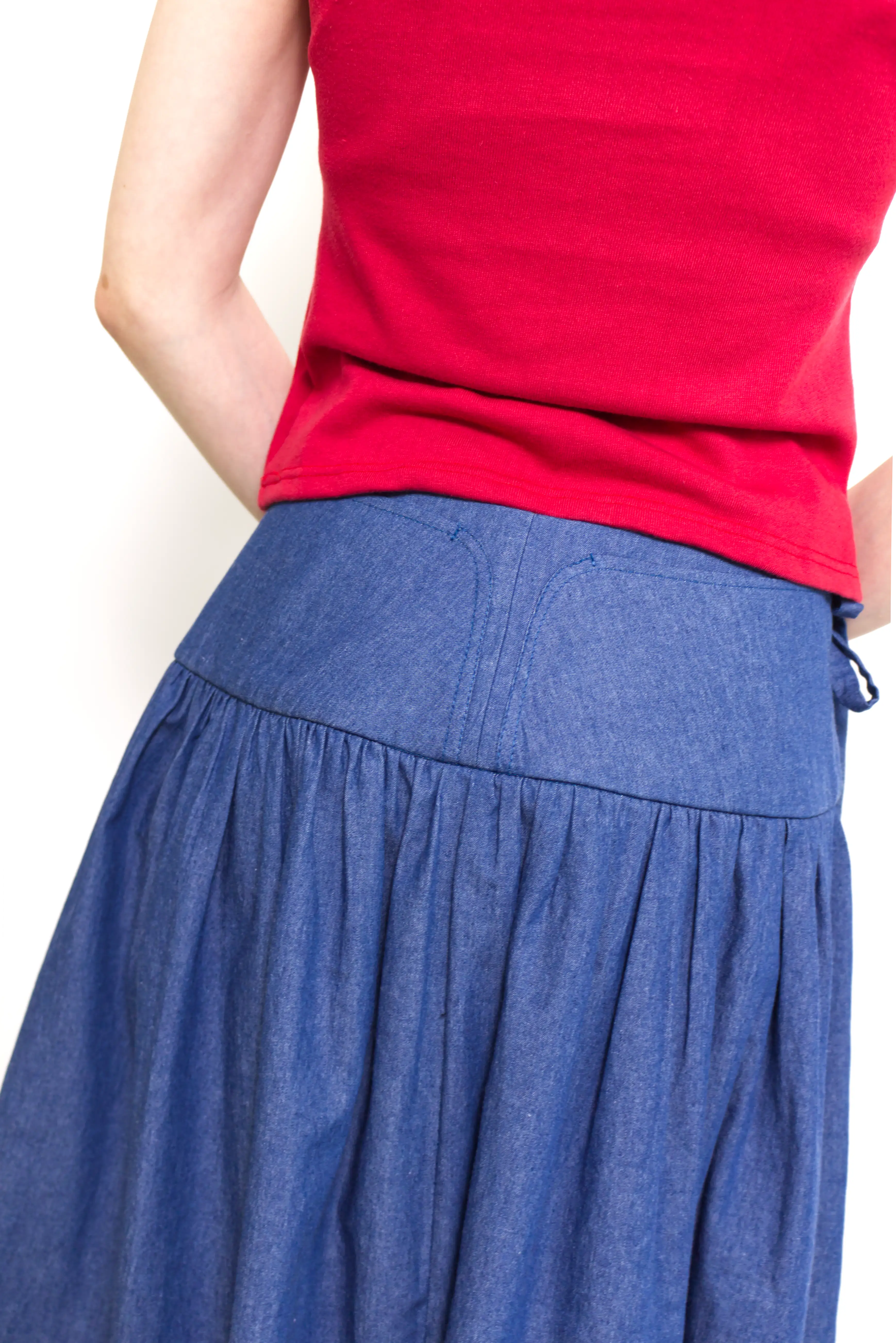Summer Cotton Wrap Skirt
