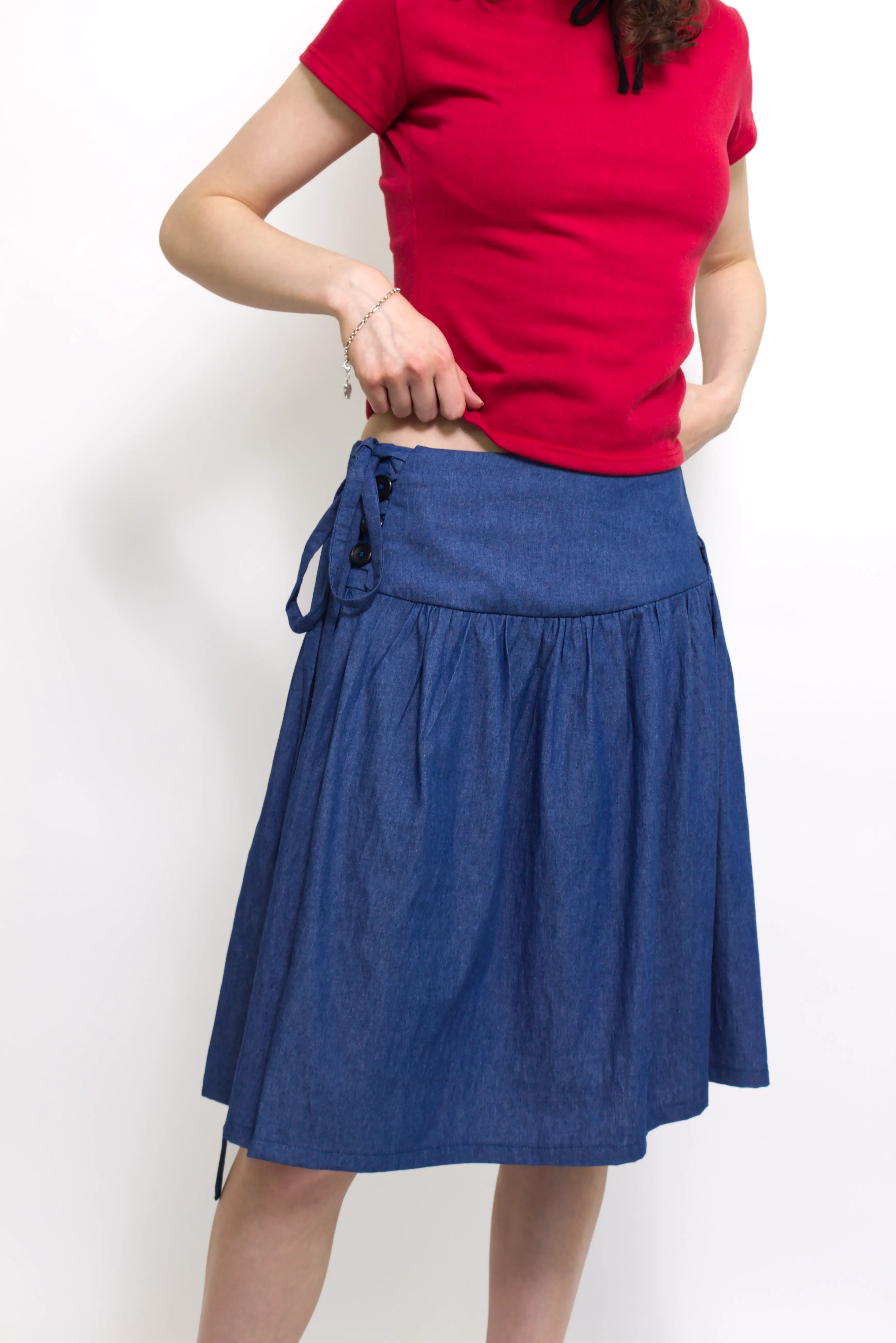 Summer Cotton Wrap Skirt
