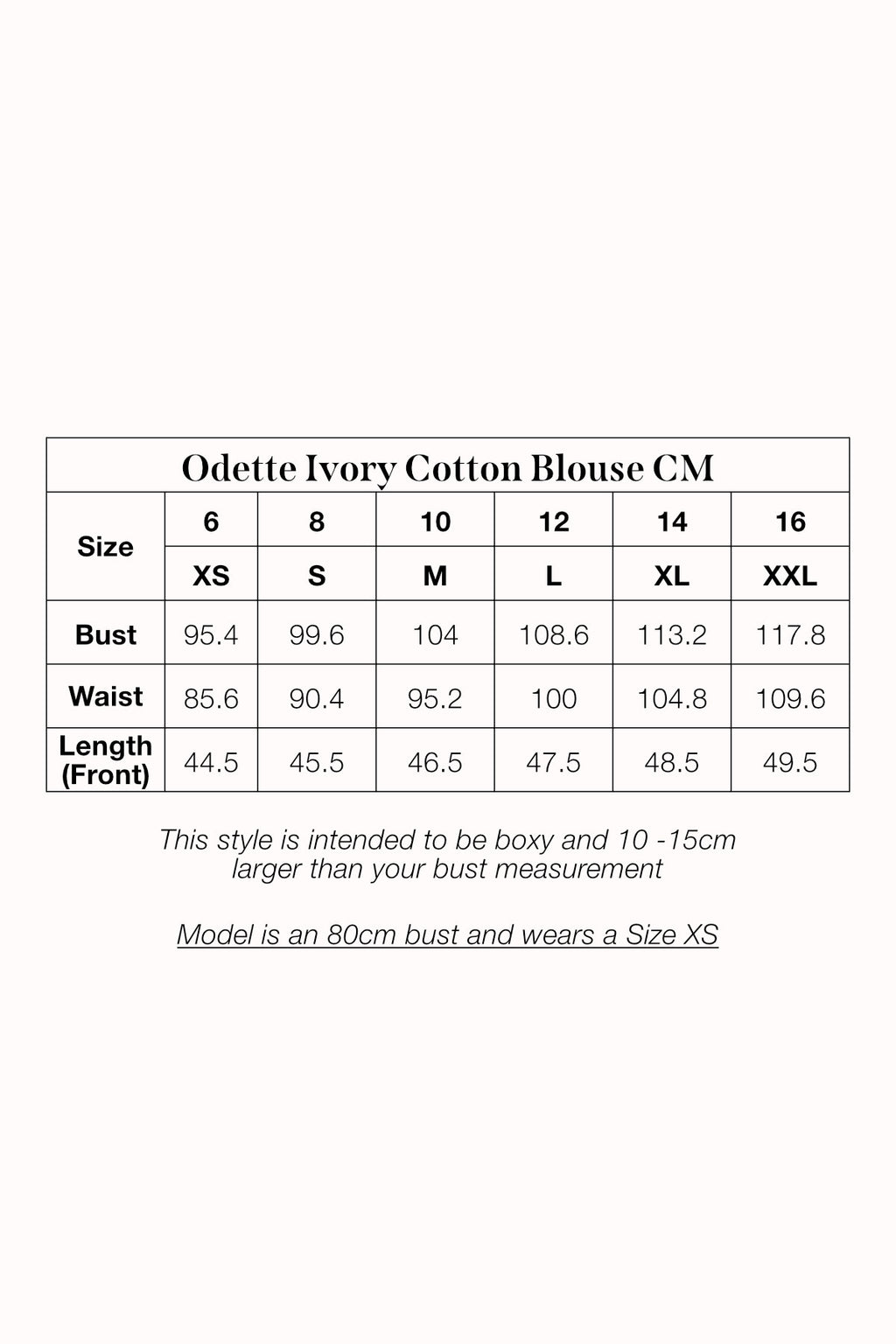 Odette Ivory Cotton Blouse