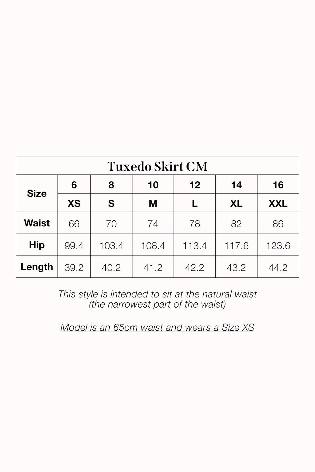 Tuxedo Denim Skirt