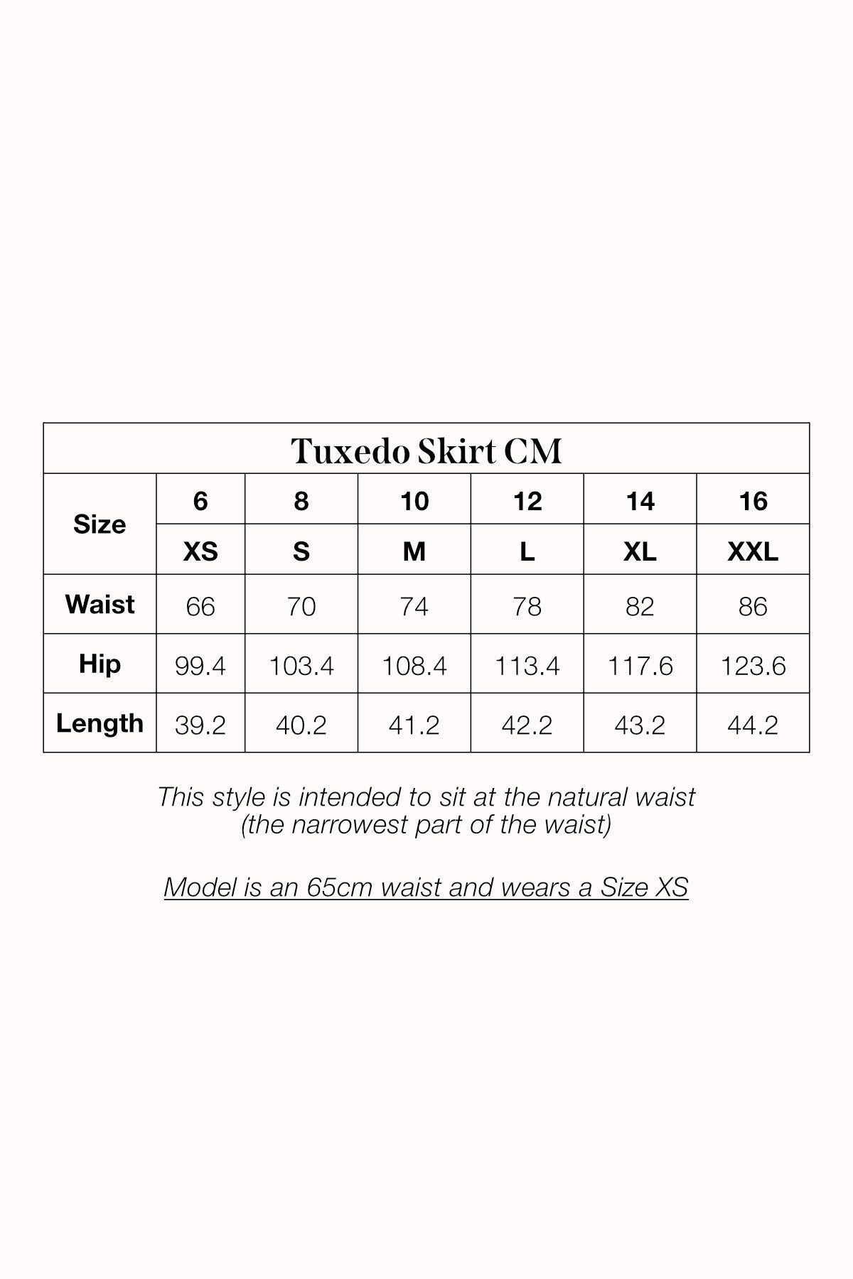 Tuxedo Denim Skirt