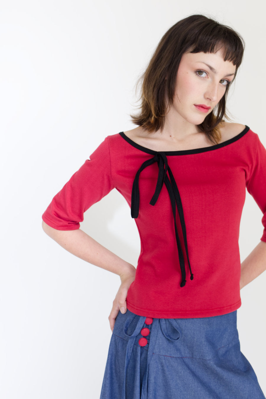 Ruby Boat Neck Top